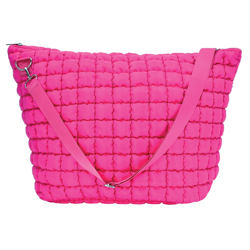 Pretty Pink Puffy Weekender Bag