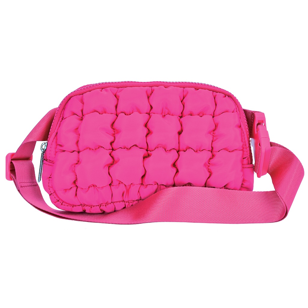 Pretty Pink Quilted Belt Bag