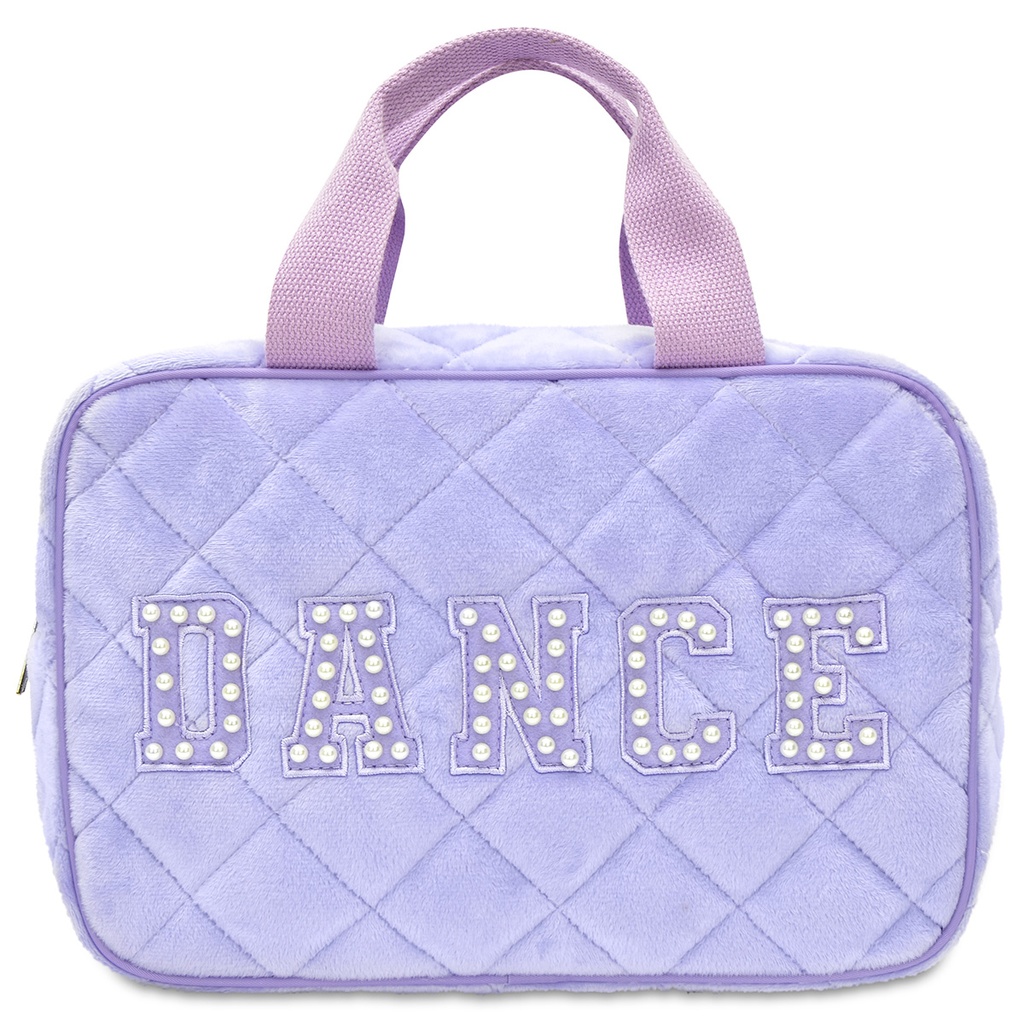 Love to Dance Quilted Large Cosmetic Bag