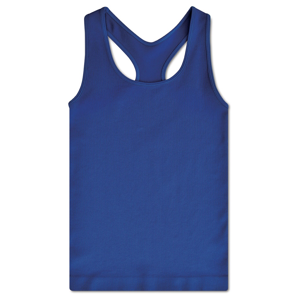 Midnight Ribbed Racerback Tank Top