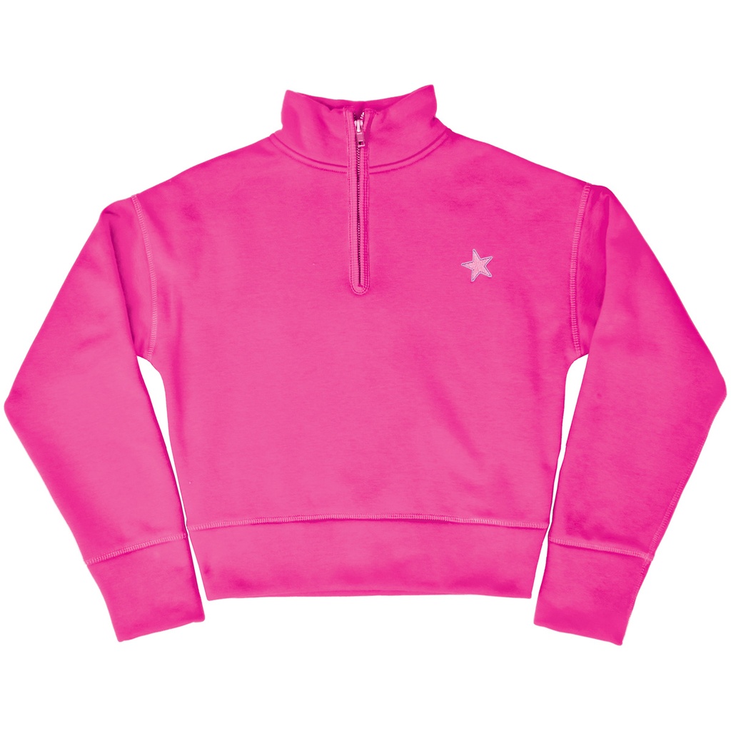 Star Pretty Pink 1/4 Zip Sweatshirt