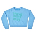 Sweatshirt Days Bright Blue Basic Crew Neck Sweatshirt