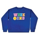 Weekend Midnight Basic Crew Neck Sweatshirt