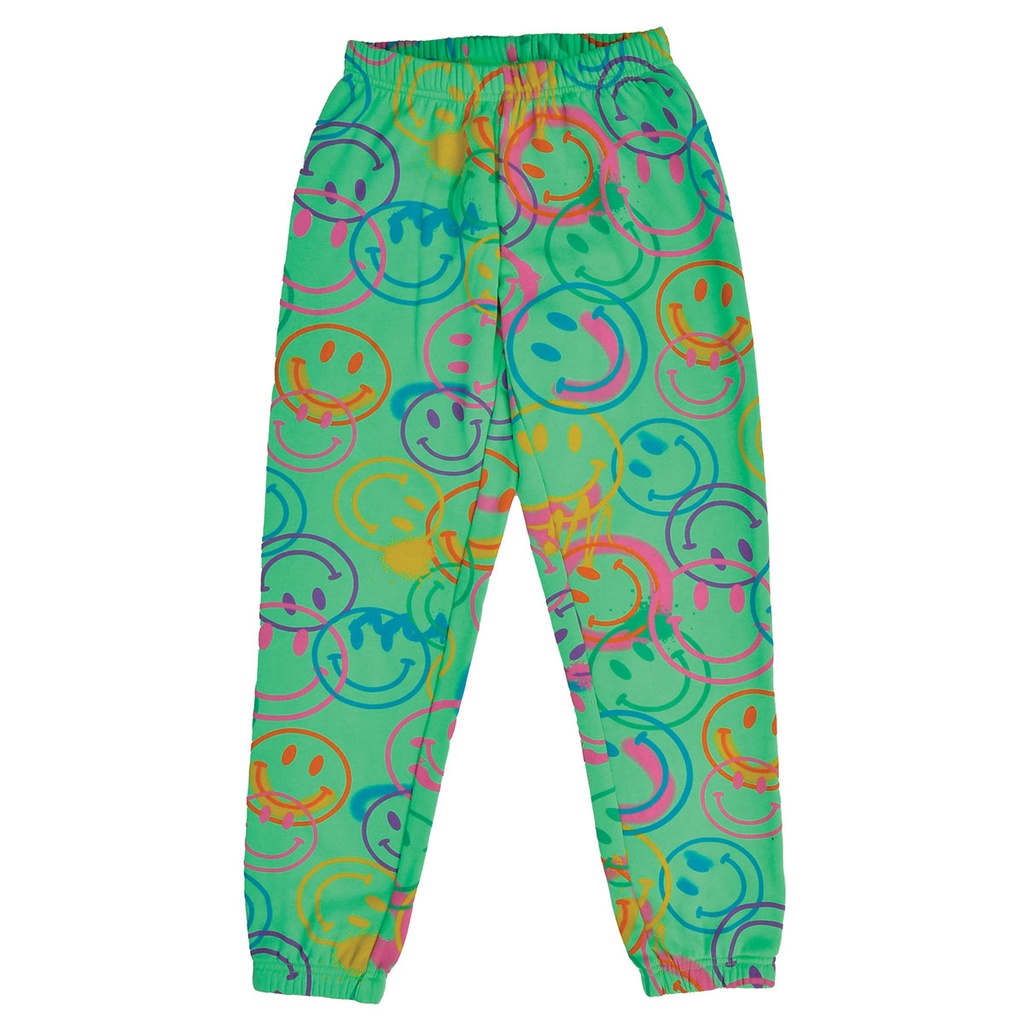 All Over Smile Glam Green Basic Sweatpants