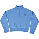 Happy Faces Bright Blue 1/4 Zip Sweatshirt