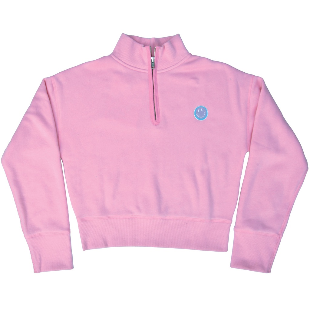 Smile Rose 1/4 Zip Sweatshirt