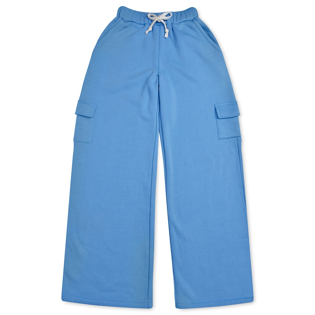 Bright Blue Cargo Sweatpants