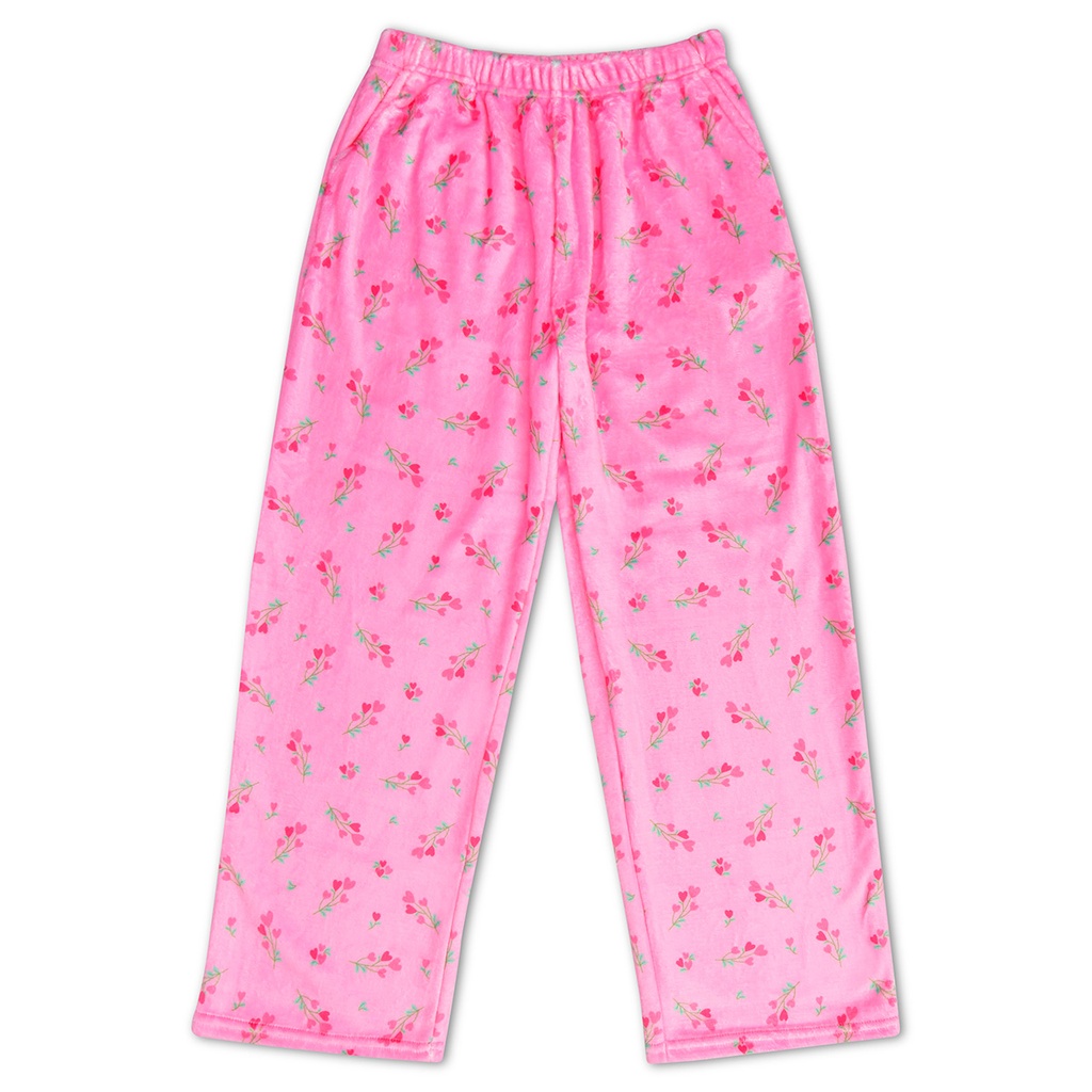 Theme Sweet Pink Plush Pants