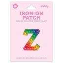 Z Alphabet Rainbow Gem Iron On Patch