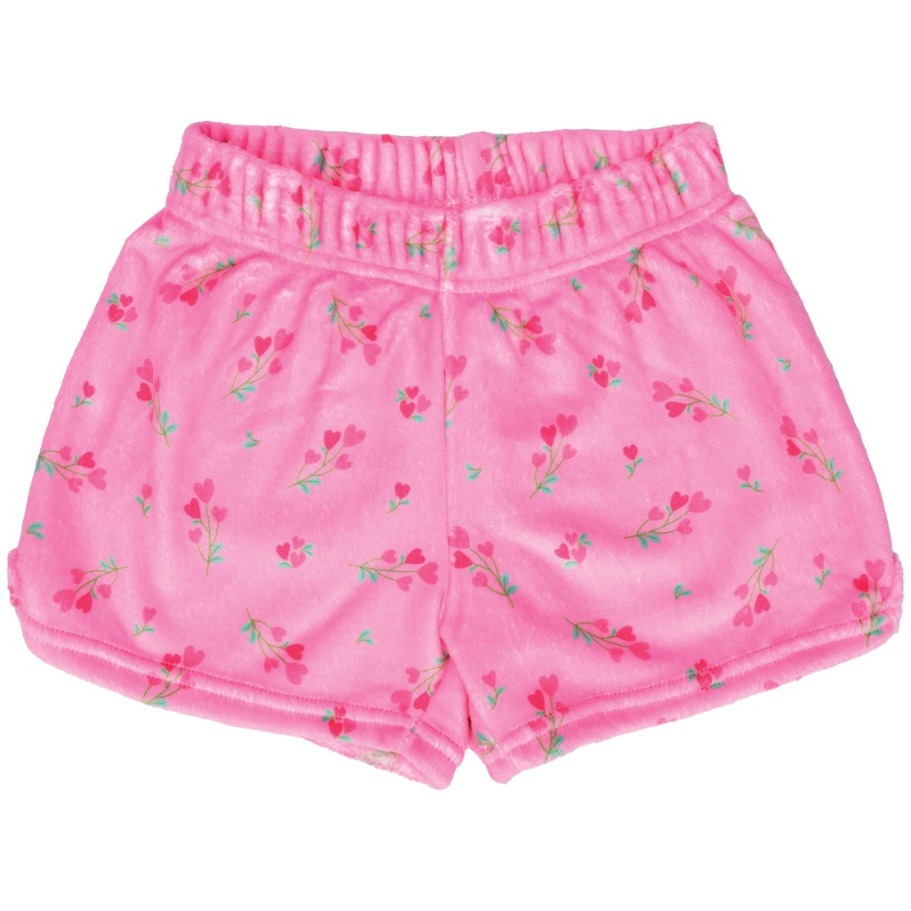 Theme Sweet Pink Plush Shorts