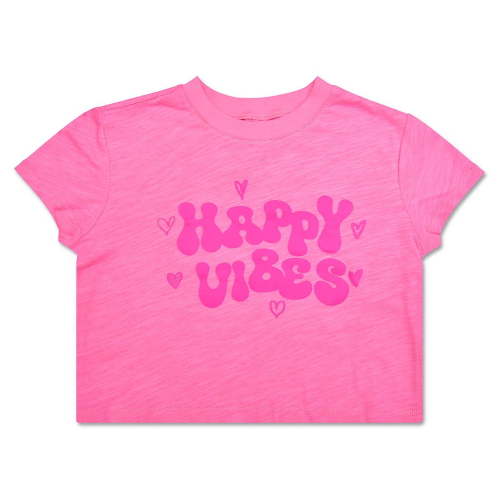 Happy Vibes Boxy Tee Shirt