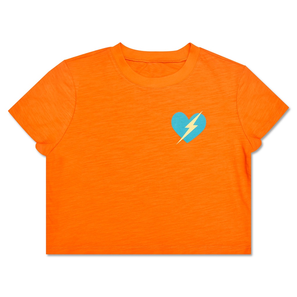 Lightning Heart Boxy Tee Shirt