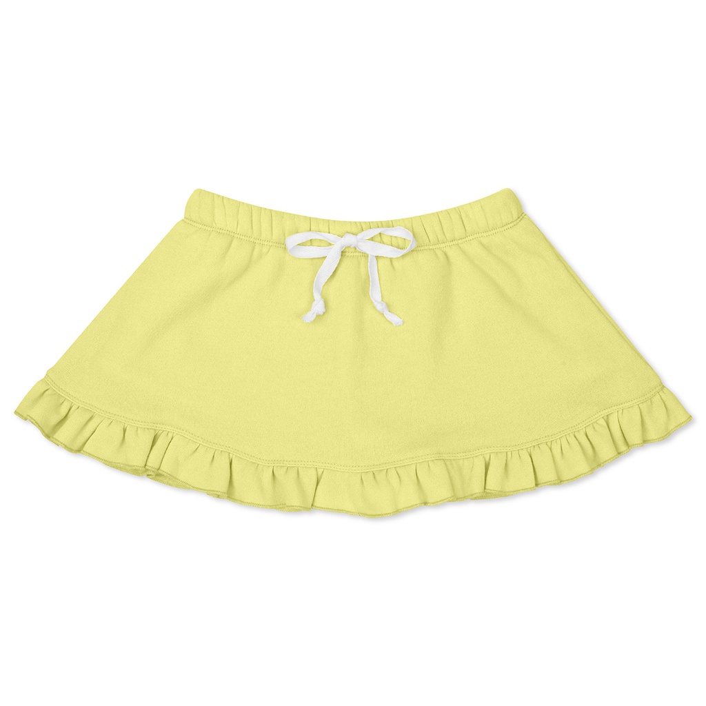 Butter Yellow Ruffled Skort