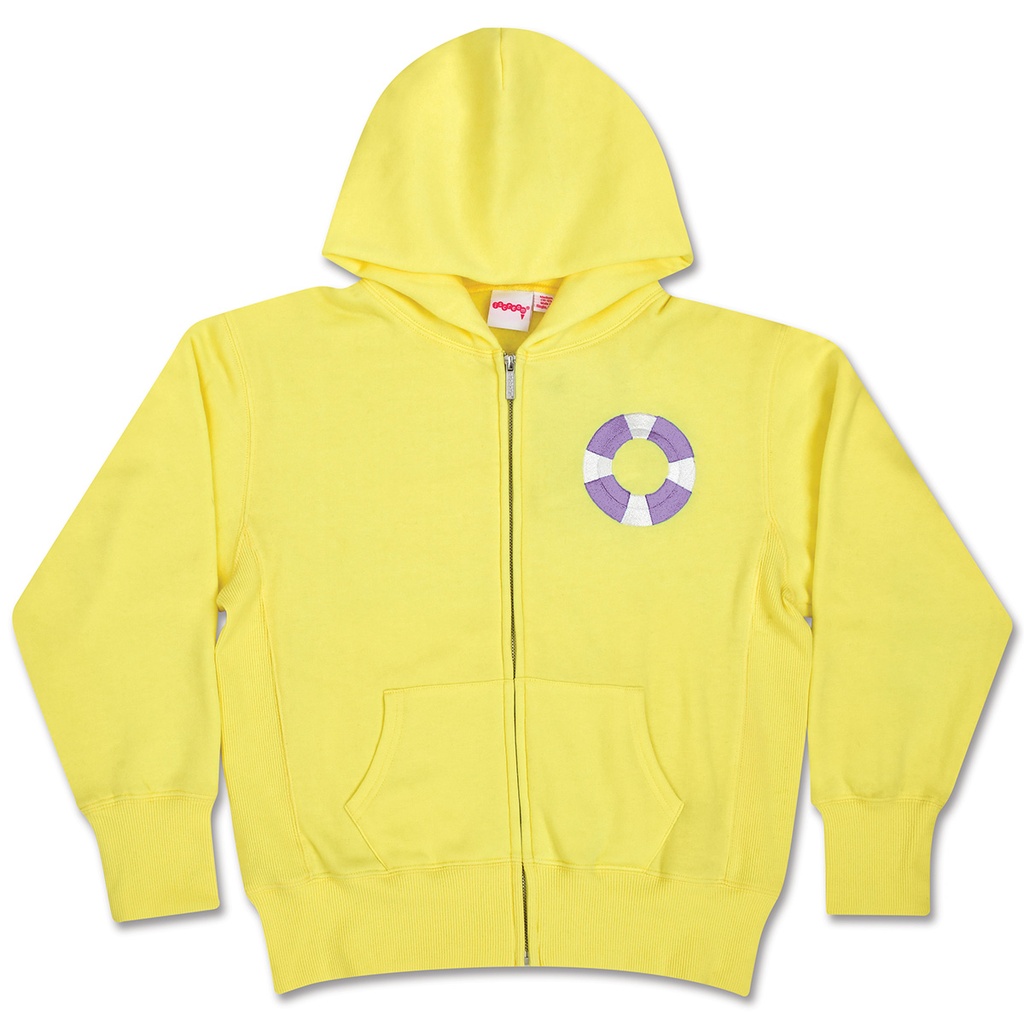 Butter Yellow Boat Life Zip Up Hooded Sweatshirt