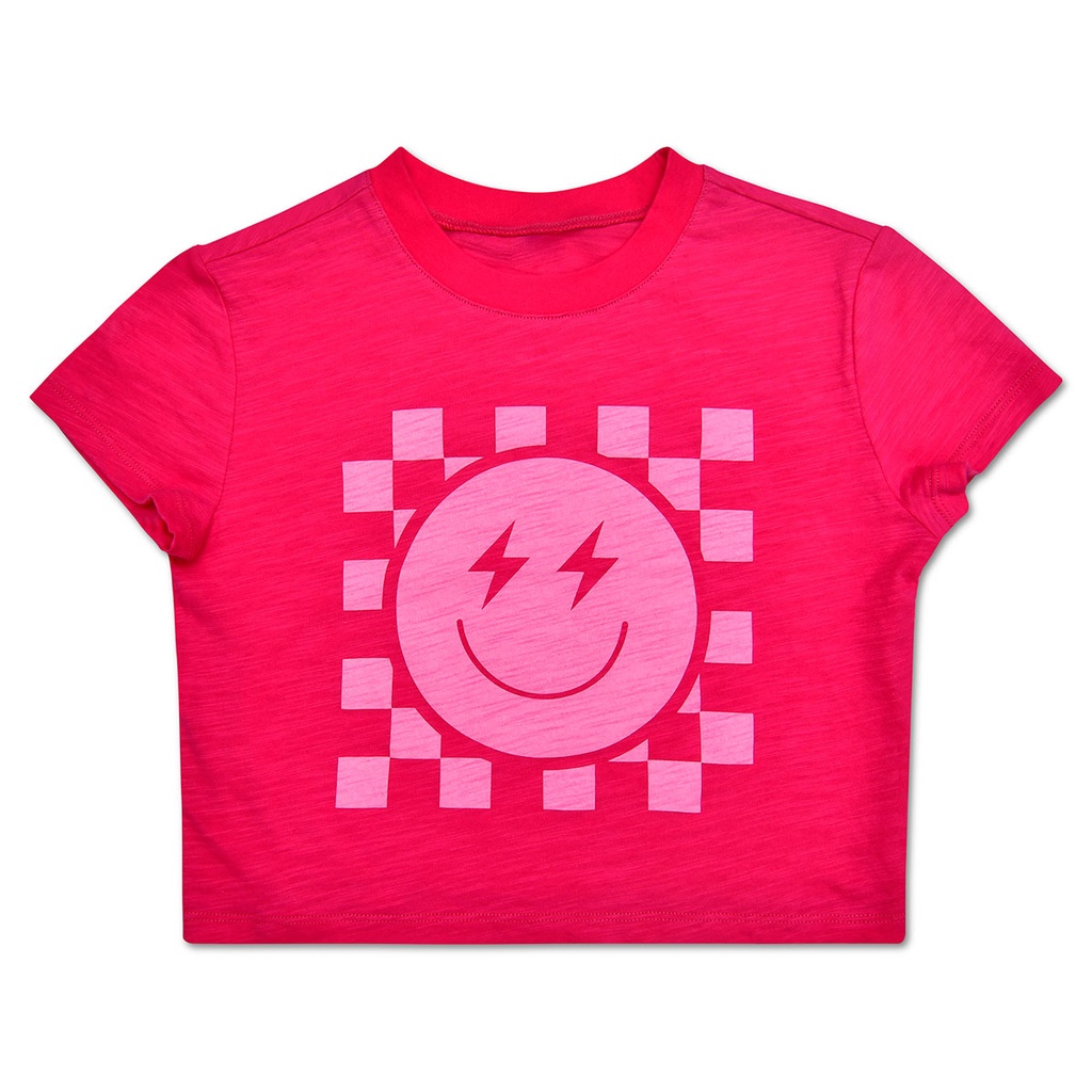 Smile Check Boxy Tee Shirt