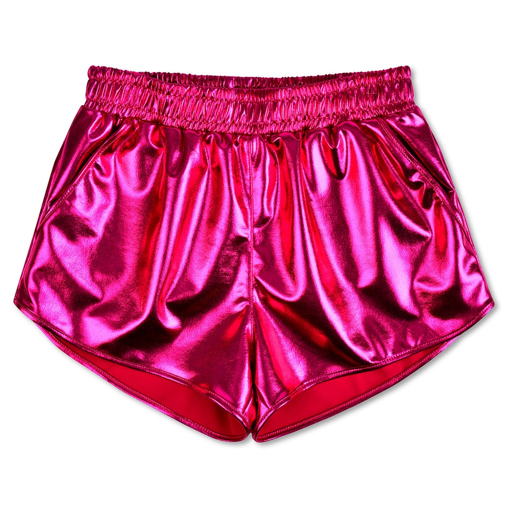 Hot Pink Metallic Shorts