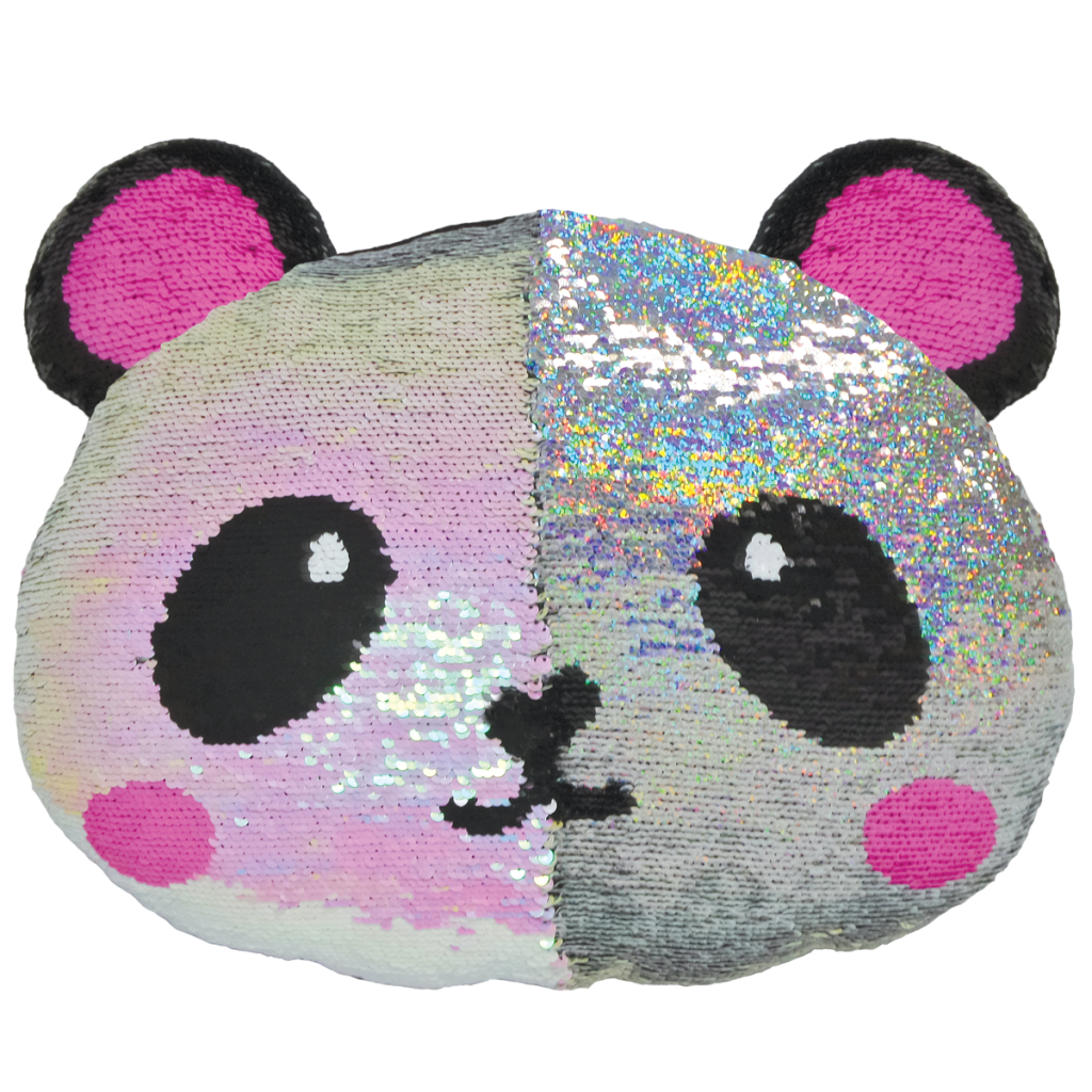 Panda Reversible Sequin Pillow