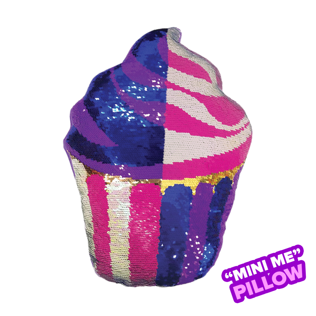 Mini Cupcake Reversible Sequin Plush