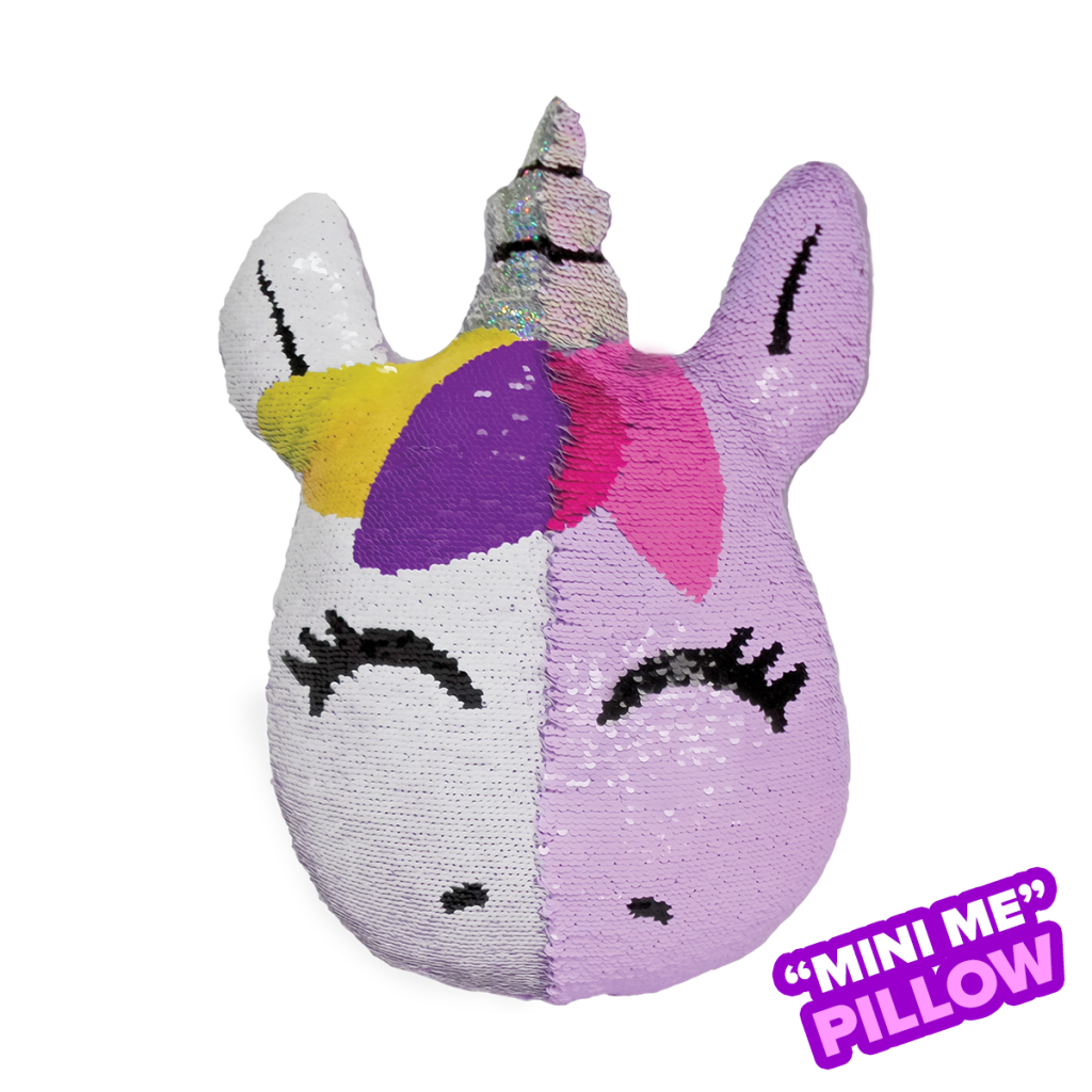 Unicorn shop pillow sequins