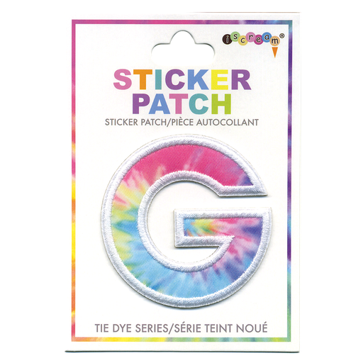 G Initial Tie Dye Sticker Patch