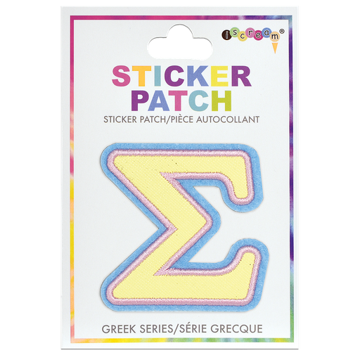 Sigma Greek Letter Sticker Patch