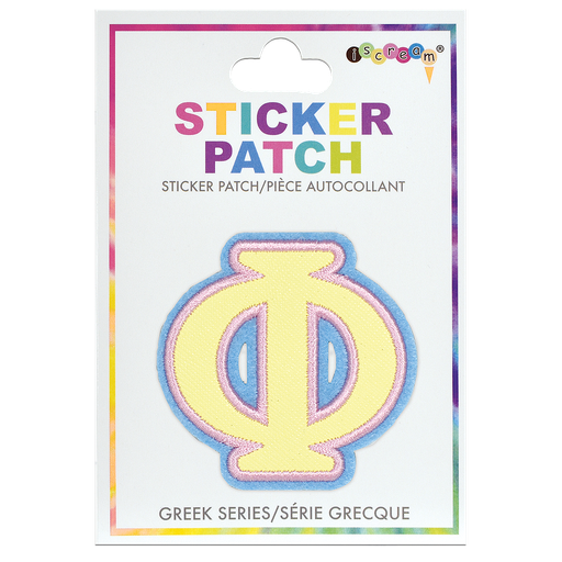 Phi Greek Letter Sticker Patch