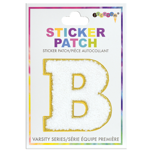 B Initial Varsity Sticker Patch