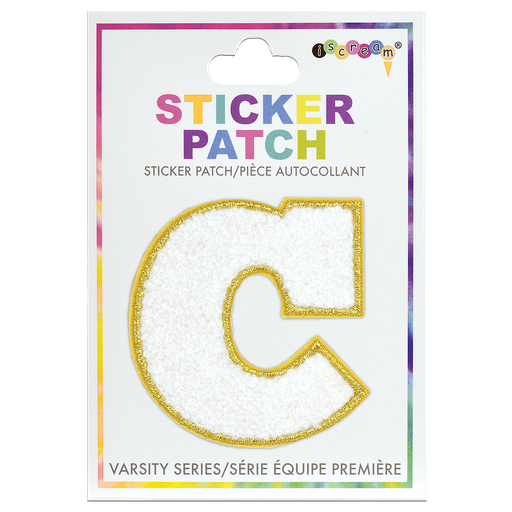 C Initial Varsity Sticker Patch