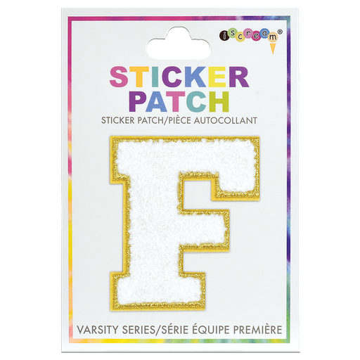 F Initial Varsity Sticker Patch