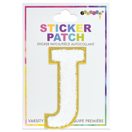 J Initial Varsity Sticker Patch