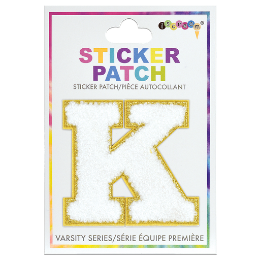 K Initial Varsity Sticker Patch