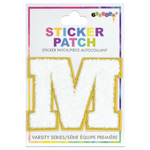 M Initial Varsity Sticker Patch