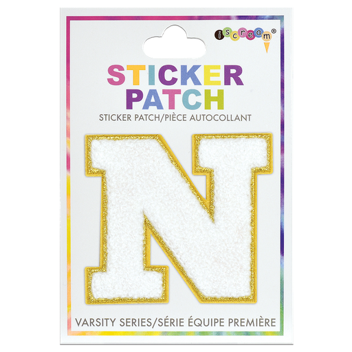 N Initial Varsity Sticker Patch