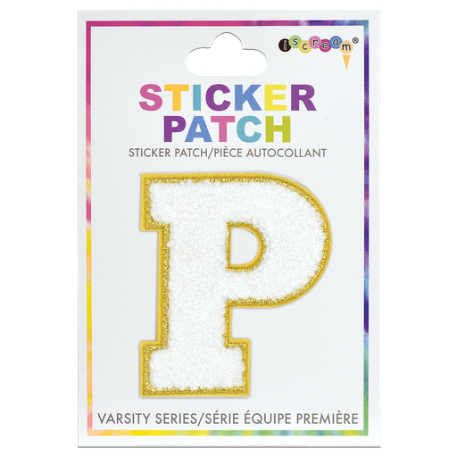 P Initial Varsity Sticker Patch