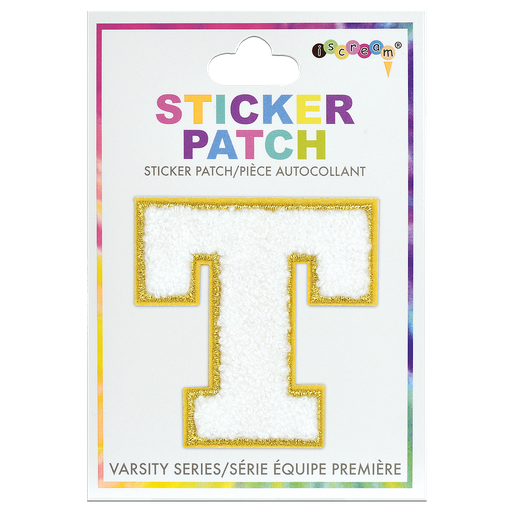 T Initial Varsity Sticker Patch