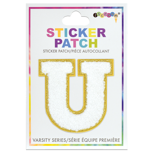 U Initial Varsity Sticker Patch