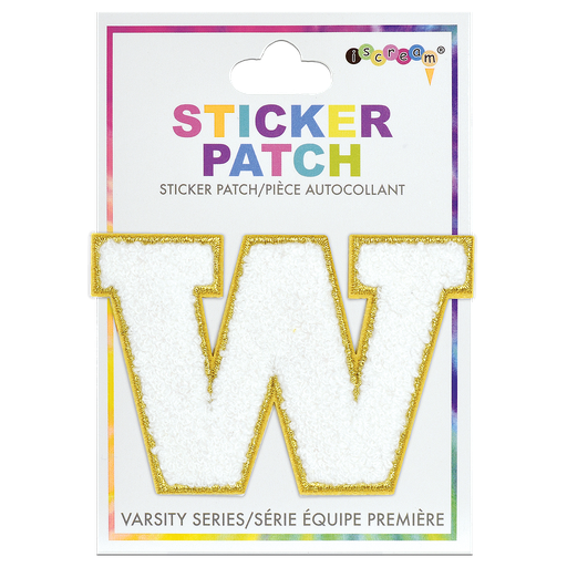 W Initial Varsity Sticker Patch