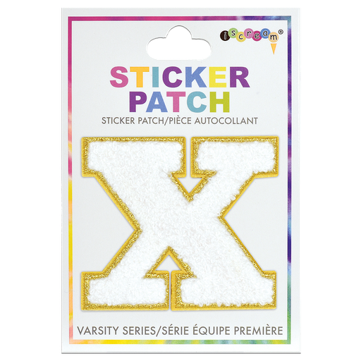 X Initial Varsity Sticker Patch