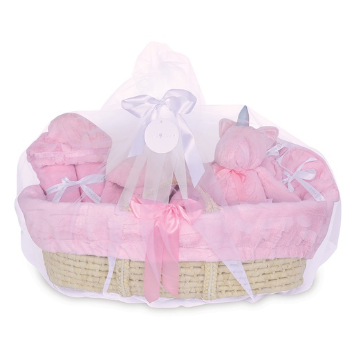 Little Scoops Pink Baby Gift Basket Set