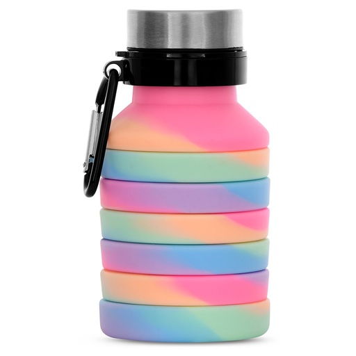 Happy Stripe Collapsible Water Bottle