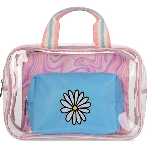 Iscream Color Block Clear Cosmetic Bag Set – Storkland & Kids Too!
