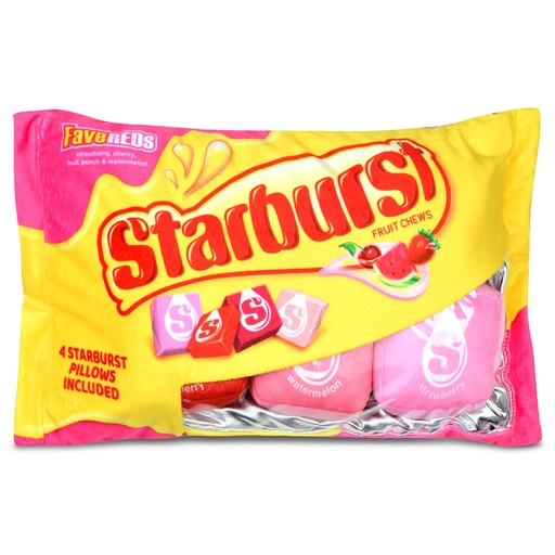 Starburst Fave Reds Packaging Fleece Plush