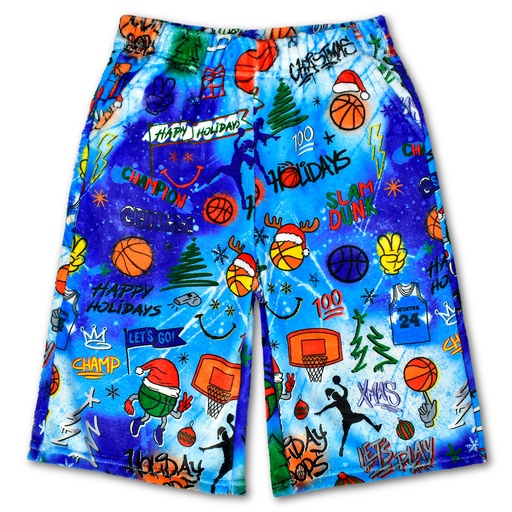Corey Paige Holiday Hoops Plush Board Shorts