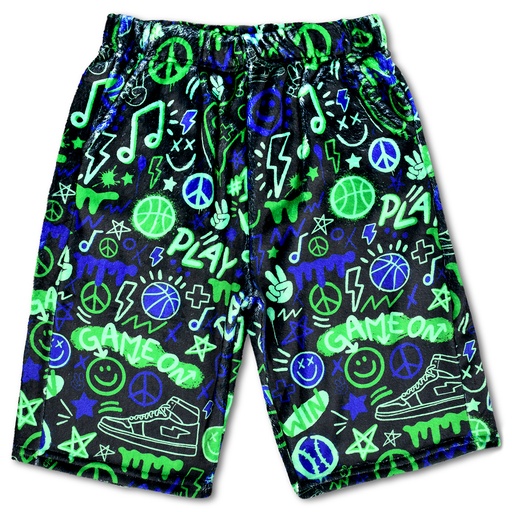 Corey Paige Graffiti Gamer Plush Board Shorts