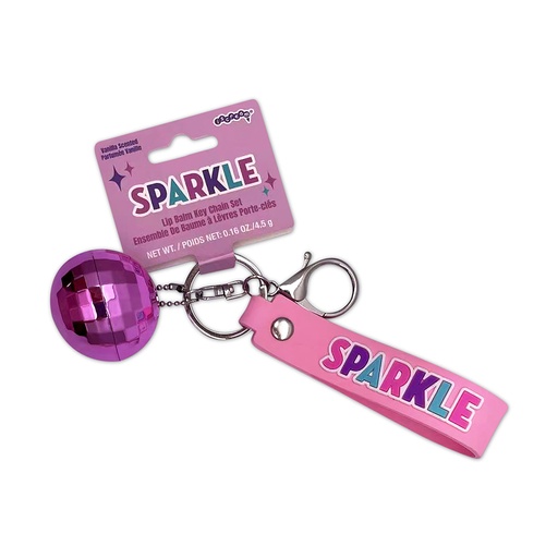 Sparkle Lip Balm Key Chain Set