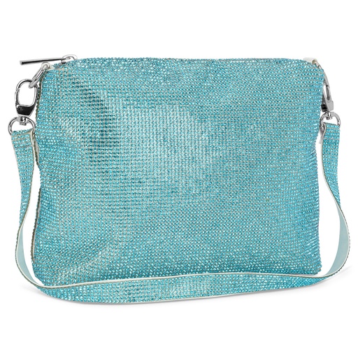 Aquamarine Crystal Crossbody Bag