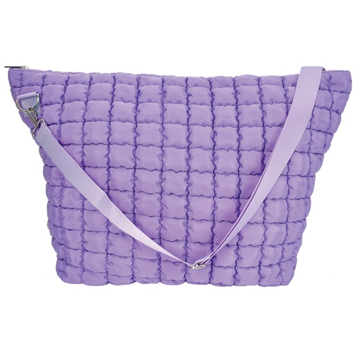 Vivid Violet Puffy Weekender Bag