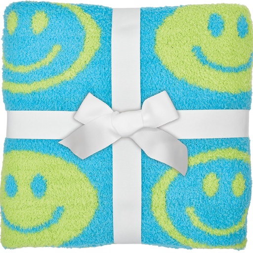 Smiles Cozy Knit Blanket