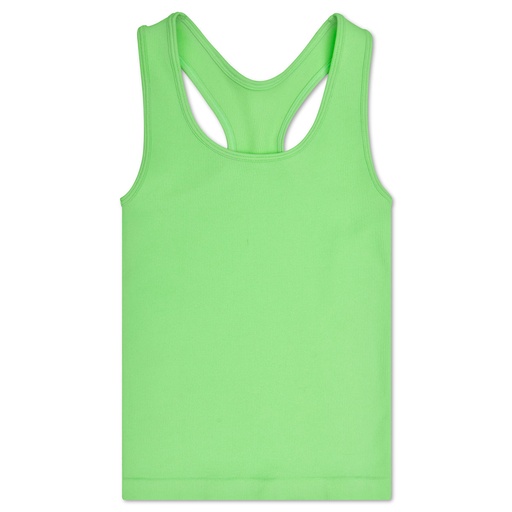 Apple Green Ribbed Racerback Tank Top