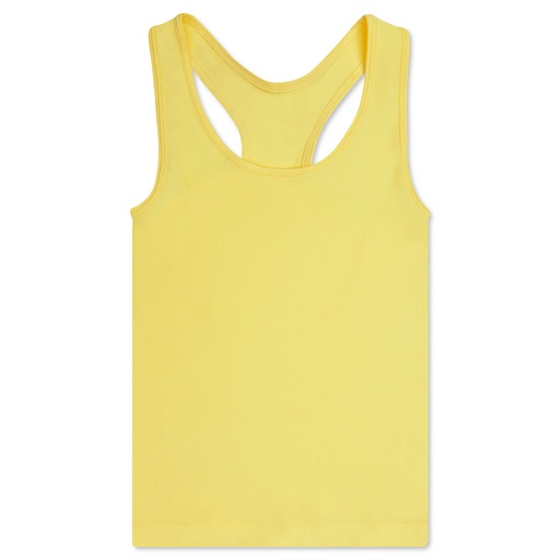 Butter Yellow Ribbed Racerback Tank Top